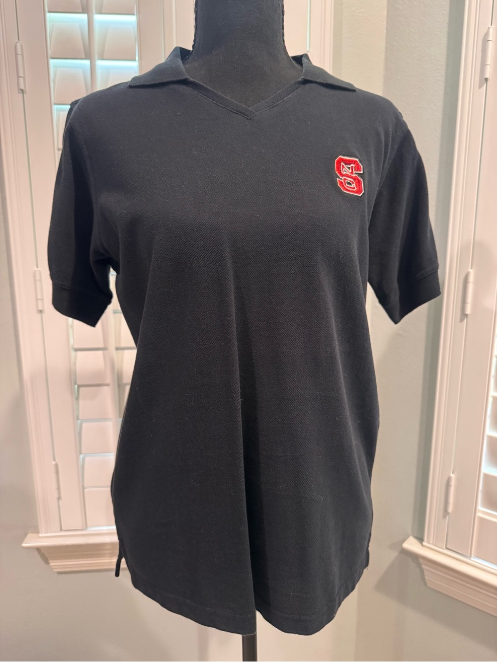 NC State Women’s 100% Cotton Embroidered Short Sleeve Polo Shirt